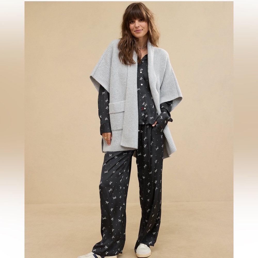Aerie Shawl Collar Sweater Cape